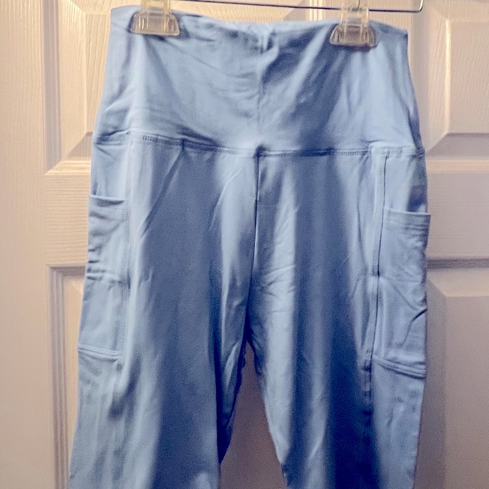 Blue High-Waisted stretch shorts size S/M